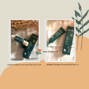 packaging sunscreen npure cica beat the powder dan cica beat the sun